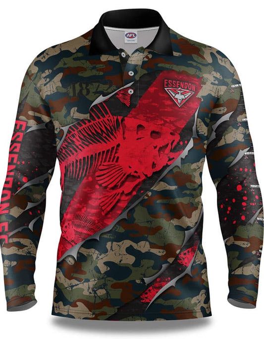 Essendon Bombers AFL Fishing 'Skeletor' Shirt