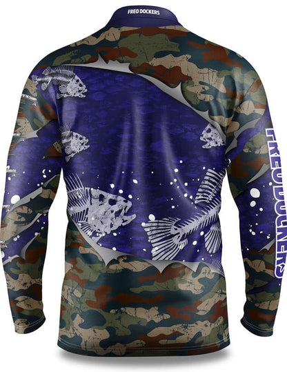 Fremantle Dockers AFL Fishing 'Skeletor' Shirt