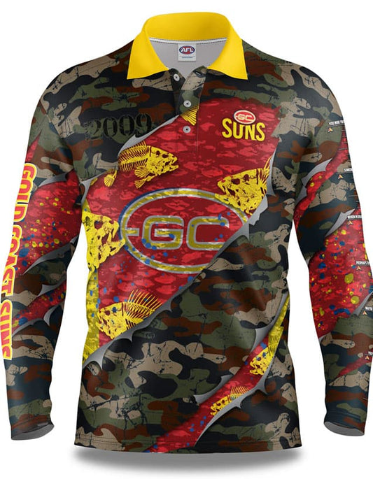 Gold Coast Suns AFL Fishing 'Skeletor' Shirt