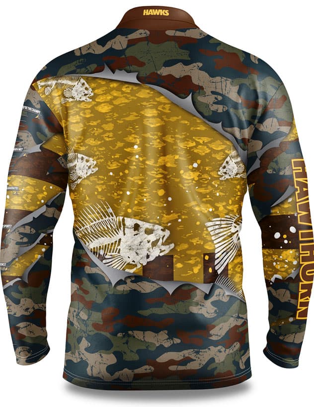 Hawthorn Hawks AFL Fishing 'Skeletor' Shirt
