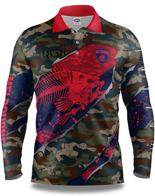 Melbourne Demons AFL Fishing 'Skeletor' Shirt