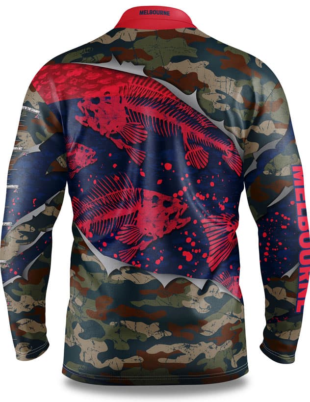 Melbourne Demons AFL Fishing 'Skeletor' Shirt