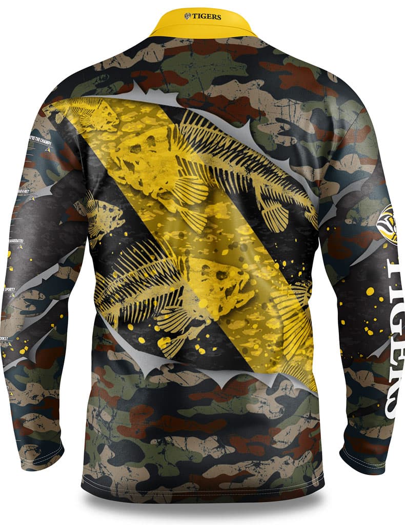Richmond Tigers AFL Fishing 'Skeletor' Shirt