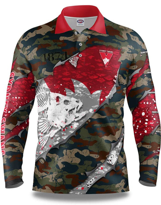 Sydney Swans AFL Fishing 'Skeletor' Shirt