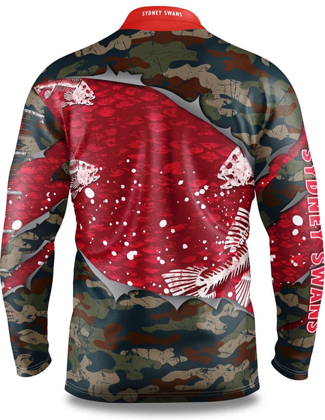 Sydney Swans AFL Fishing 'Skeletor' Shirt