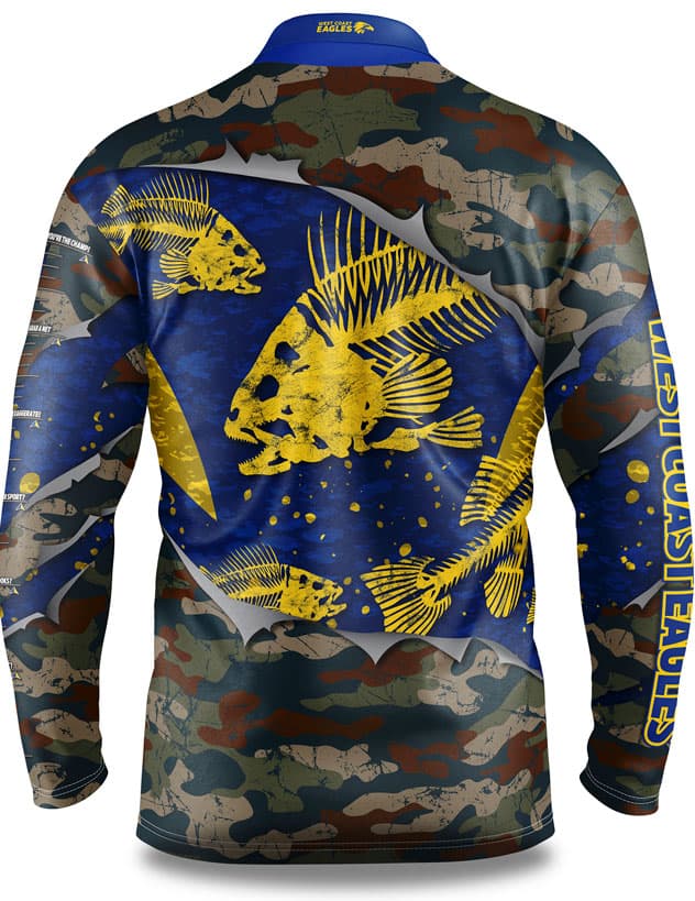 West Coast Eagles AFL Fishing 'Skeletor' Shirt