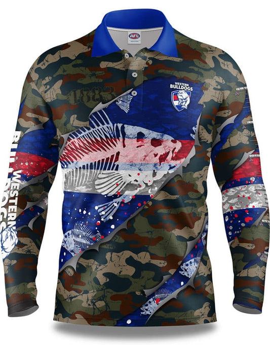 Western Bulldogs AFL Fishing 'Skeletor' Shirt
