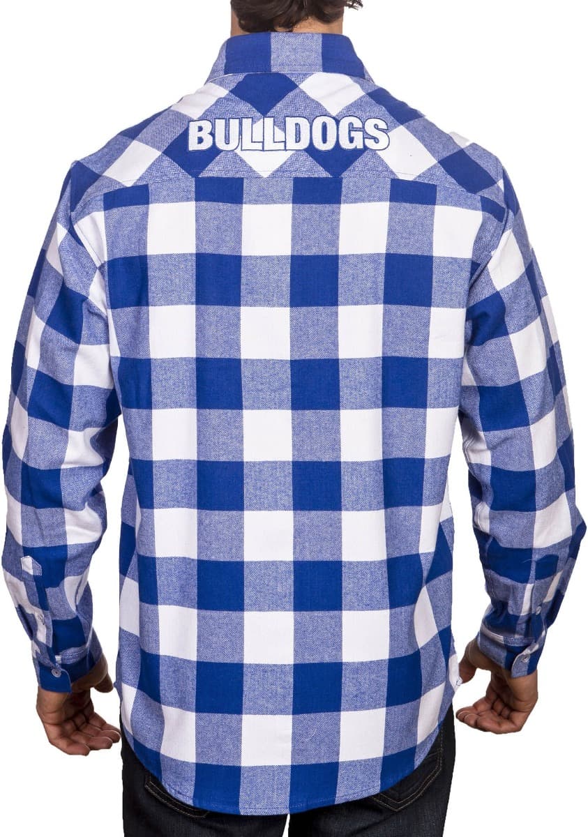 Canterbury Bulldogs NRL Mens "Axeman" Flannel Shirt