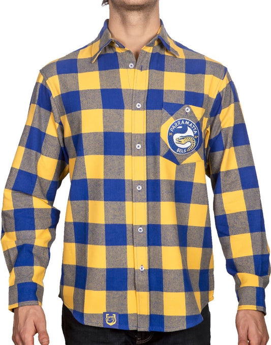 Parramatta Eels NRL Mens "Axeman" Flannel Shirt