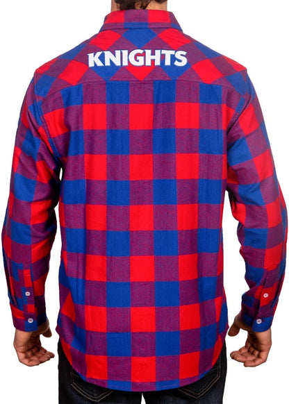 Newcastle Knights NRL Mens "Axeman" Flannel Shirt