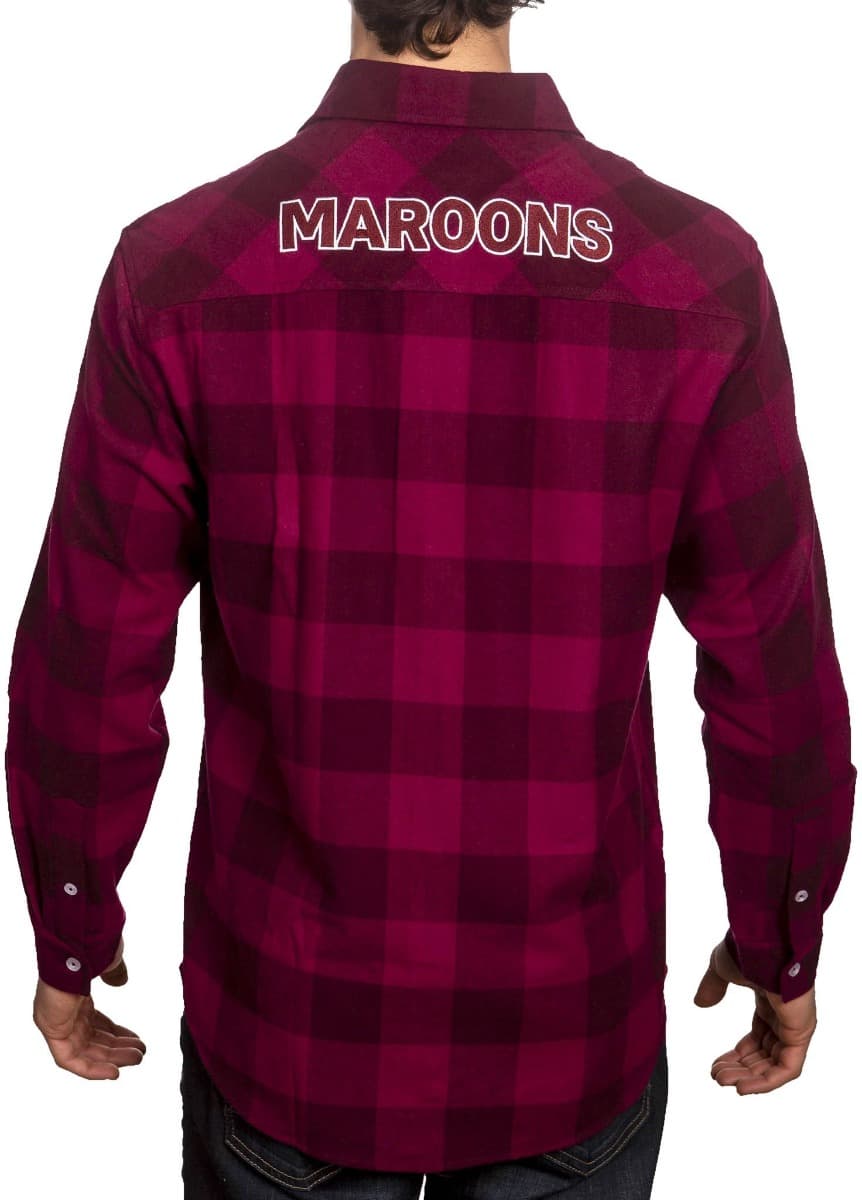 QLD Maroons State of Origin Mens 'Axeman' Flannel Shirt