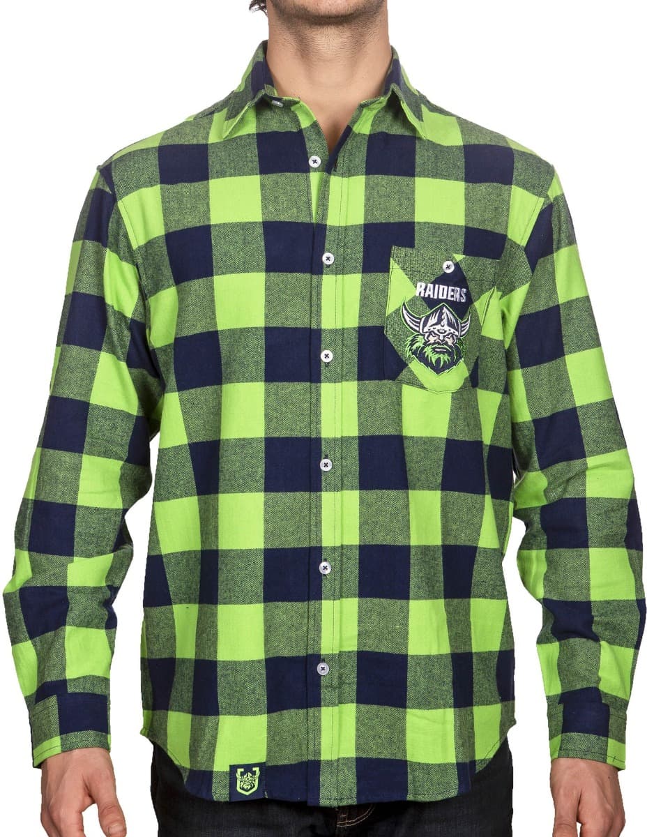 Canberra Raiders NRL Mens "Axeman" Flannel Shirt