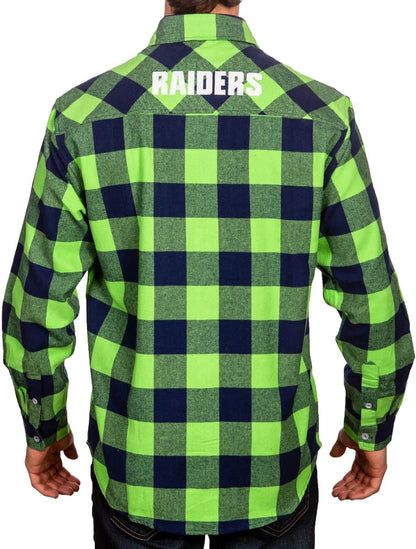 Canberra Raiders NRL Mens "Axeman" Flannel Shirt