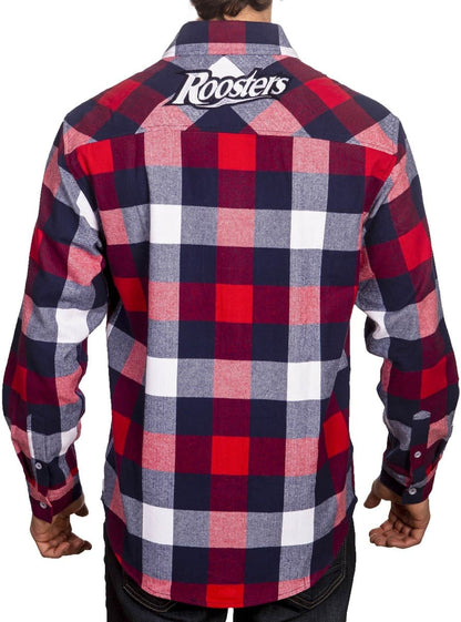 Sydney Roosters NRL Mens "Axeman" Flannel Shirt