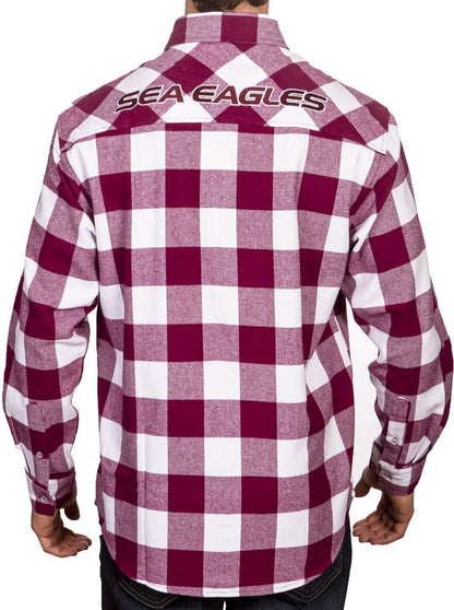 Manly Sea Eagles NRL Mens "Axeman" Flannel Shirt