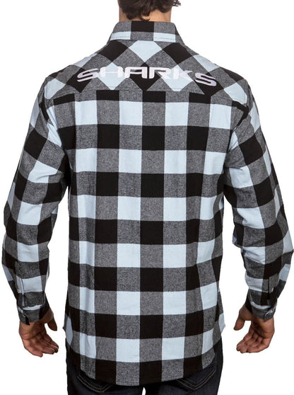 Cronulla Sharks NRL Mens "Axeman" Flannel Shirt