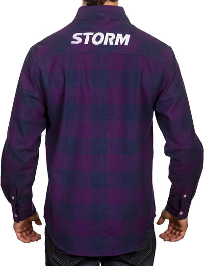 Melbourne Storm NRL Mens "Axeman" Flannel Shirt