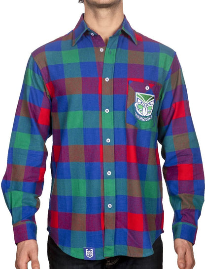 New Zealand Warriors NRL Mens "Axeman" Flannel Shirt