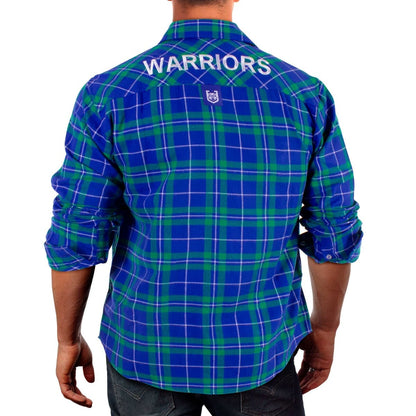 New Zealand Warriors NRL Mens Flannel Shirt