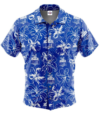 North Melbourne Kangaroos AFL Mens Hawaiian Shirt