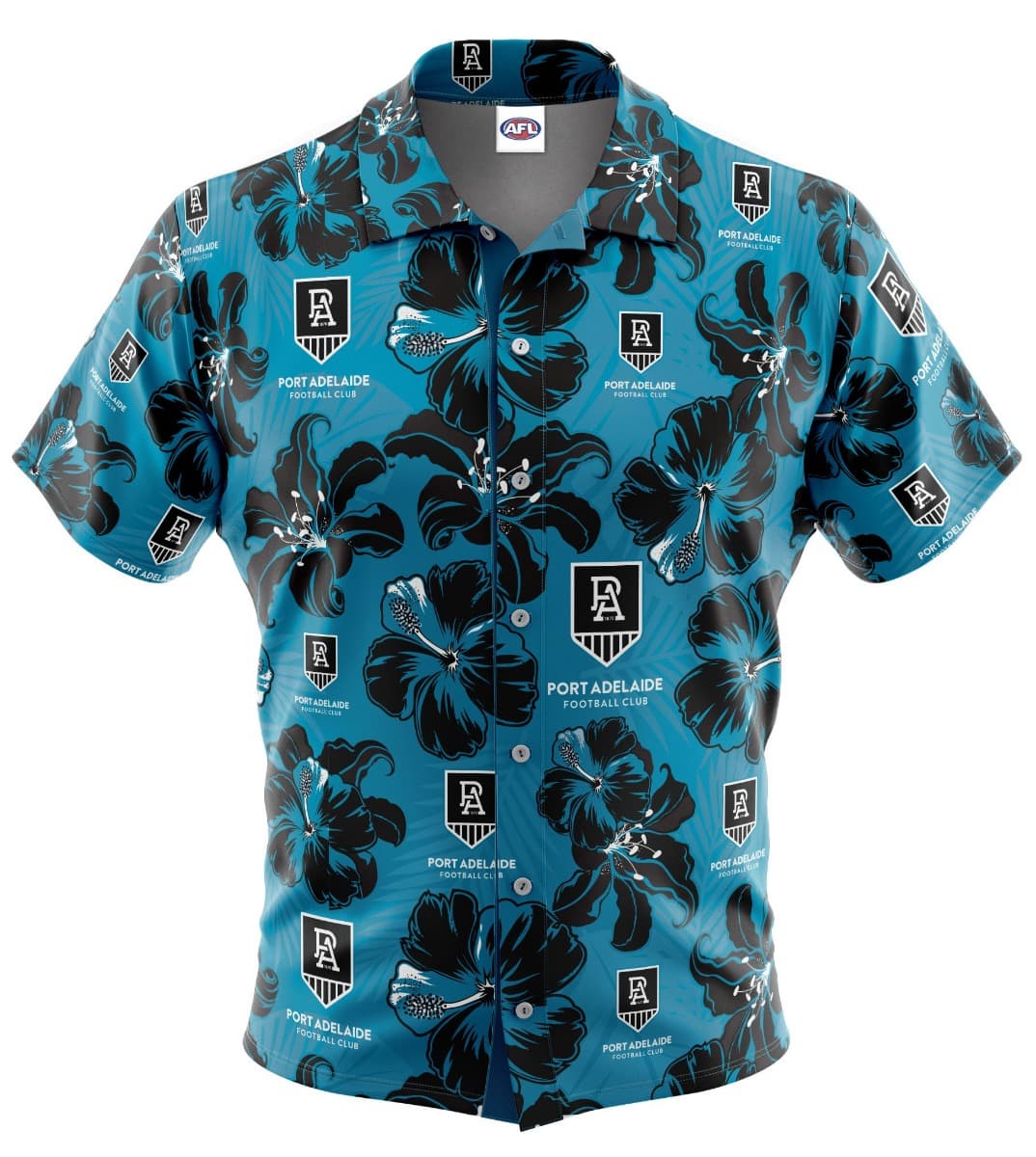 Port Adelaide Power AFL Mens Hawaiian Shirt