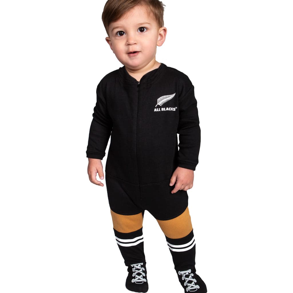 New Zealand All Blacks 2025 Rugby Union Toddler Footysuit