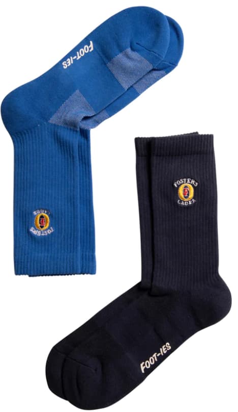 Fosters Beer Vintage Sneaker 2 Pack Socks