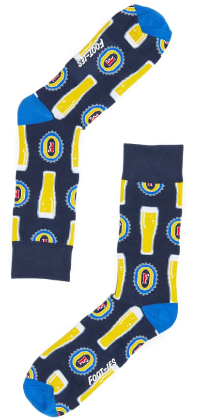 Fosters Beer Top Glass Socks 70% OFF