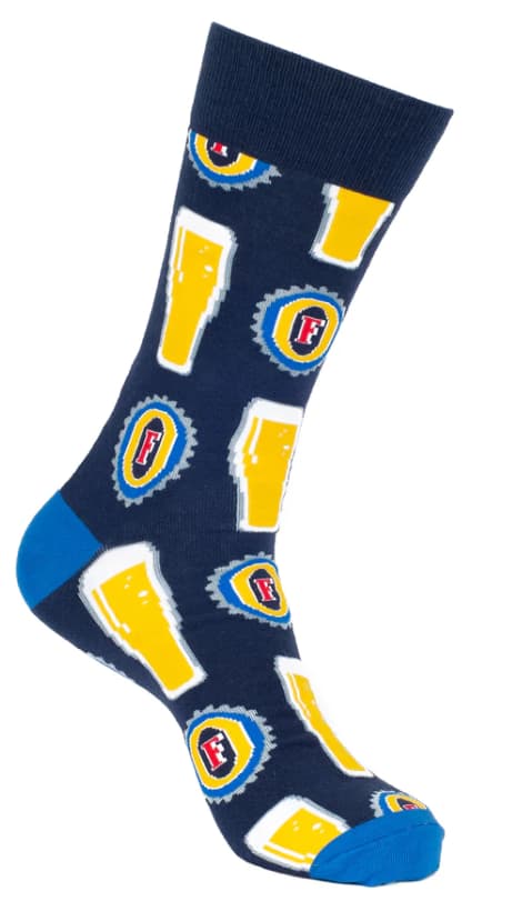 Fosters Beer Top Glass Socks 70% OFF