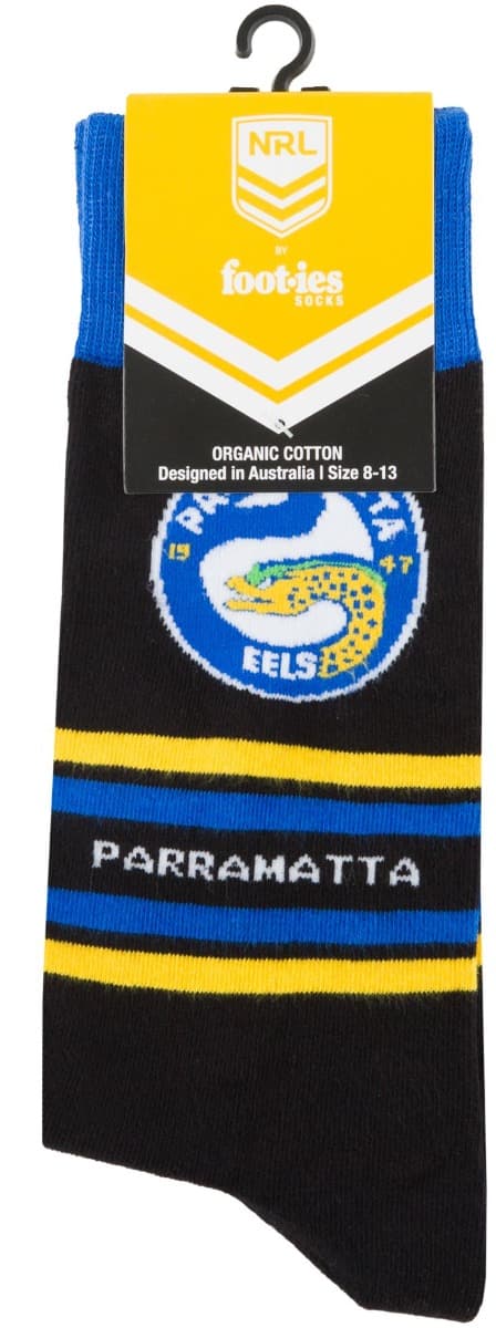 Parramatta Eels NRL Organic Stripe Cotton Socks