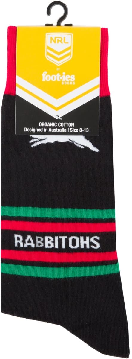 South Sydney Rabbitohs NRL Stripe Organic Cotton Socks