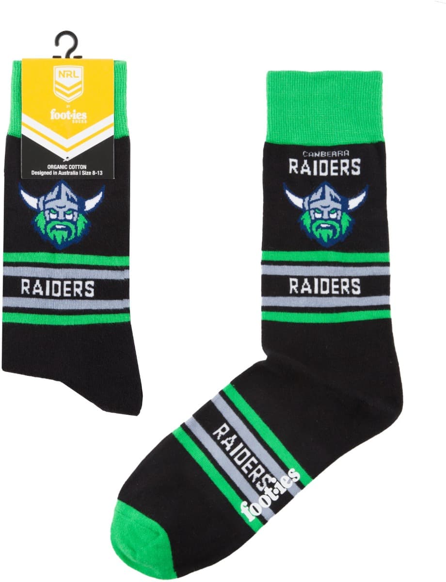 Canberra Raiders NRL Stripe Organic Cotton Socks