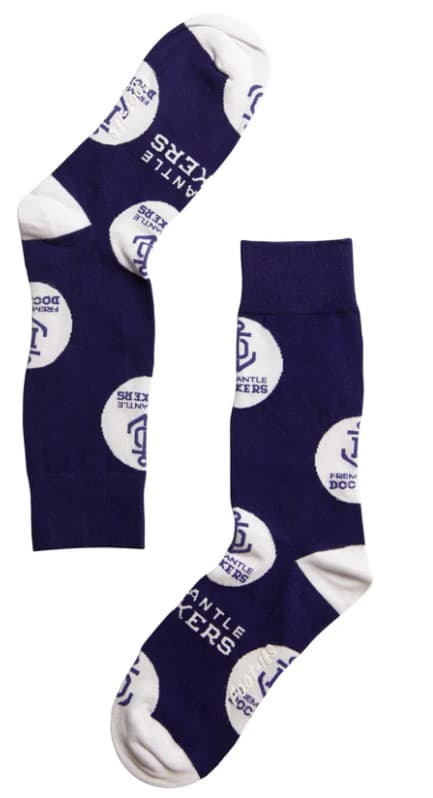 Fremantle Dockers AFL Adults Logo Dots Socks 50% OFF