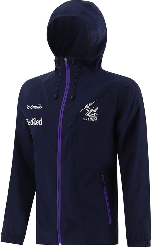 Melbourne Storm 2024 NRL Mens Wet Weather Rain Jacket