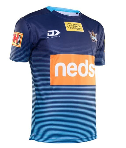 Gold Coast Titans 2020 NRL Mens Navy Training Shirt