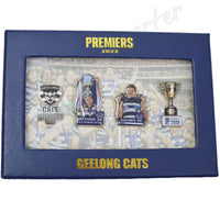 Geelong Cats 2022 AFL Premiers Pins Set (Boxed)