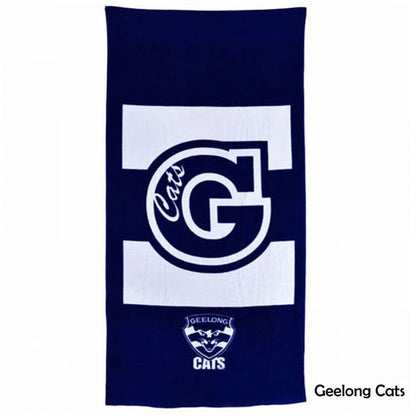 Geelong Cats AFL Logo Emblem Beach Towel