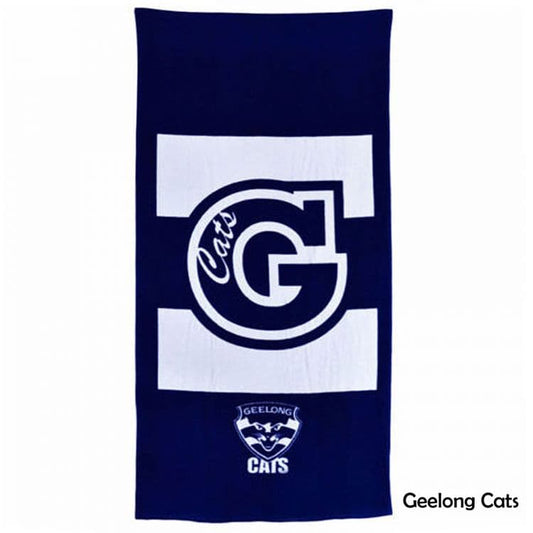 Geelong Cats AFL Logo Emblem Beach Towel