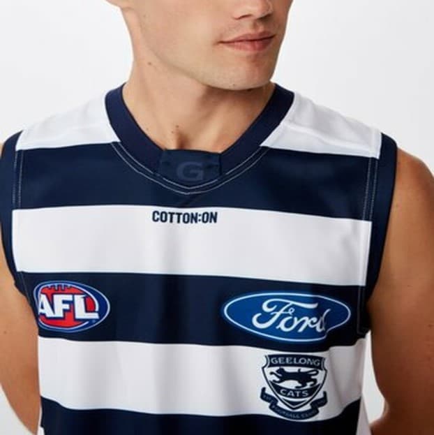 Geelong Cats Mens AFL Home Guernsey