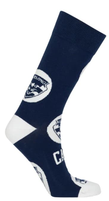 Geelong Cats AFL Adults Logo Dots Socks 50% OFF