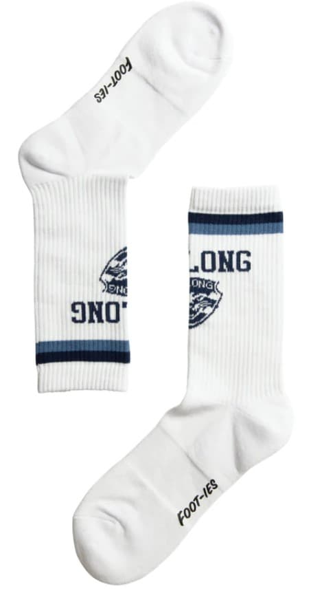 Geelong Cats AFL Adults Sport Crew Socks Blue 2 Pack