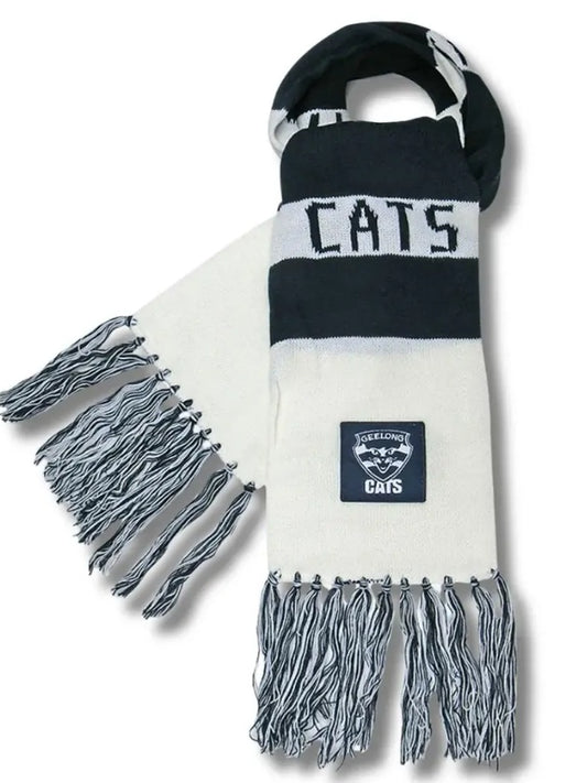 Geelong Cats 2026 AFL Mens Traditional Bar Scarf