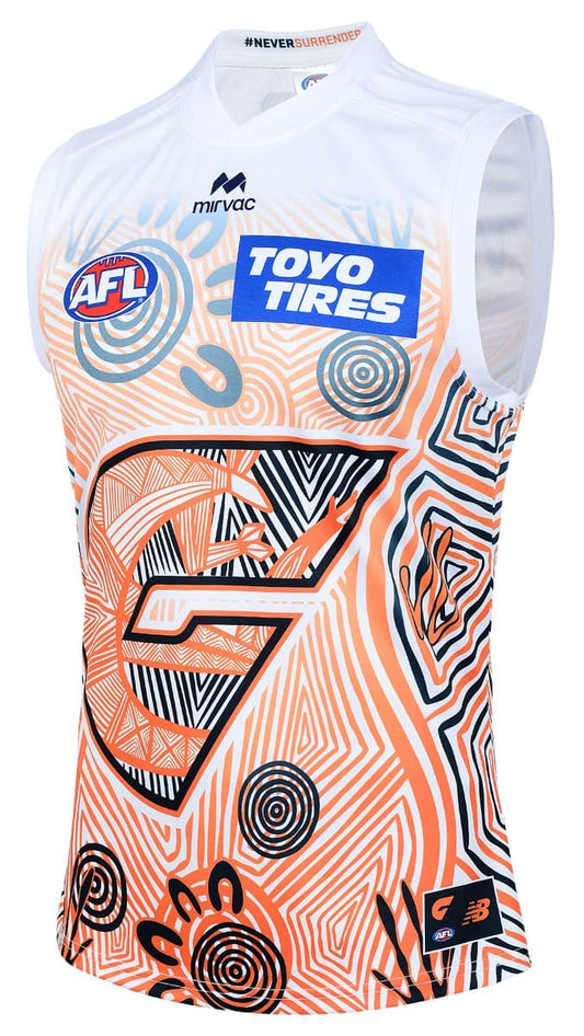 GWS Giants 2025 AFL Mens Indigenous Guernsey