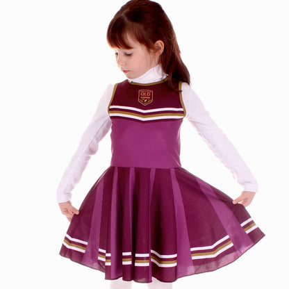 QLD Maroons State of Origin Girls Cheerleader Dress