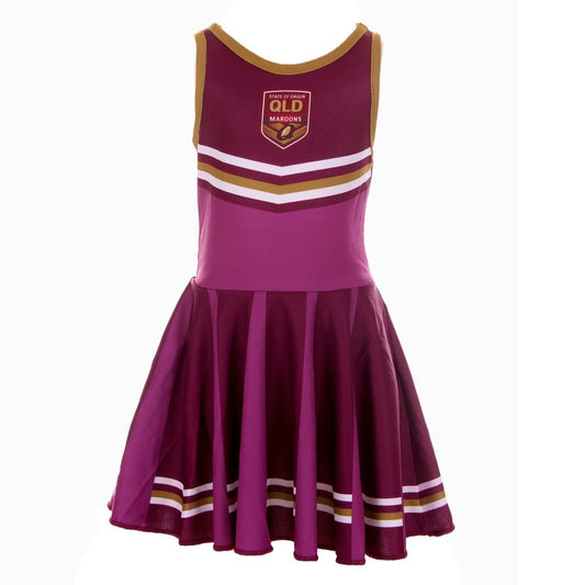 QLD Maroons State of Origin Girls Cheerleader Dress