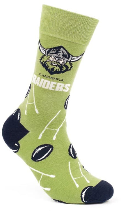Canberra Raiders NRL Adults Goal Post Logo Socks