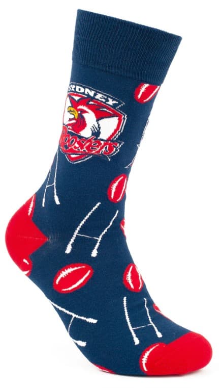 Sydney Roosters NRL Adults Goal Post Logo Socks