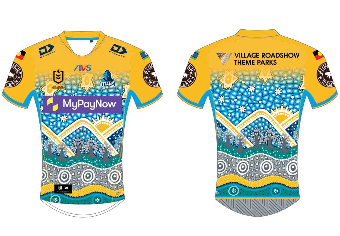 Gold Coast Titans 2023 NRL Mens Indigenous Jersey