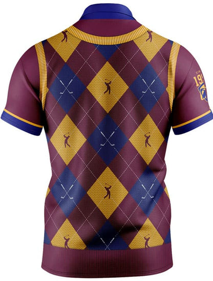 Brisbane Lions AFL Fairway Golf Polo Shirt