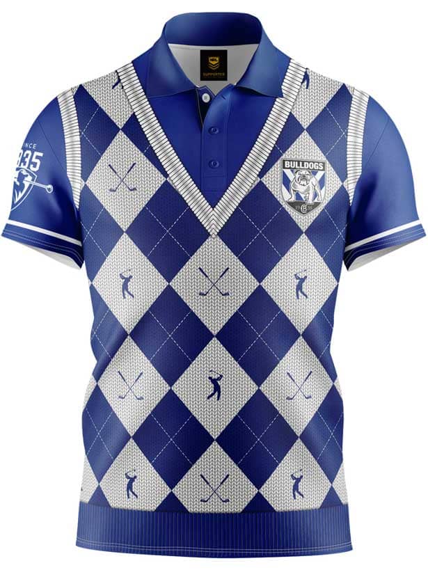 Canterbury Bulldogs NRL Fairway Golf Polo Shirt